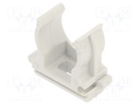 Bracket; ABS; Application: for braids; Colour: light grey