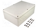 Enclosure: multipurpose; X: 164mm; Y: 244mm; Z: 90mm; EURONORD; grey