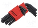Wrenches set; hex key; ProTanium®,steel; short; GorillaProof®
