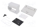 Enclosure: for computer; ODROID C1+; ABS; grey; X: 106.3mm; Z: 62mm