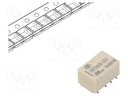 Relay: electromagnetic; DPDT; Ucoil: 5VDC; 0.5A/125VAC; 2A/30VDC
