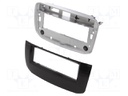 Radio mounting frame; Fiat; 1 DIN; black gloss