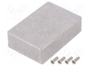Enclosure: multipurpose; X: 55mm; Y: 80mm; Z: 25mm; aluminium; IP54