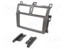 Radio mounting frame; Subaru,Toyota; 2 DIN; dark grey