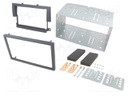 Radio mounting frame; Mitsubishi; 2 DIN; black