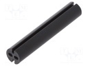 Spacer sleeve; LED; Øout: 4mm; ØLED: 3mm; L: 22.2mm; black; UL94V-0