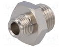 Nipple; reductive; Mat: nickel plated brass; 300°C
