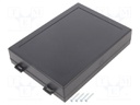 Enclosure: multipurpose; X: 109mm; Y: 147mm; Z: 32.6mm; ABS; black