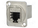 Coupler; FT; Cat: 5e; shielded; Layout: 8p8c; 19x24mm; Colour: silver