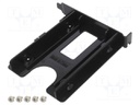 Hard discs housing: 2,5"; stores 1x HDD/SSD 2,5"; black