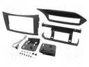 Radio mounting frame; Mercedes; 2 DIN; black