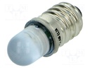 LED lamp; blue; E10; 12VDC; 12VAC