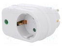 Plug socket strip: protective; Sockets: 1; 230VAC; 16A