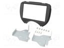 Radio mounting frame; Nissan; 2 DIN; black