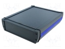 Enclosure: desktop; ALUSTYLE; X: 187mm; Y: 200mm; Z: 54.6mm; graphite