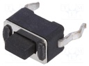 Microswitch TACT; SPST-NO; Pos: 2; 0.05A/12VDC; THT; none; 1.8N