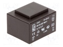 Transformer: encapsulated; 1.3VA; 230VAC; 9V; 144mA; Mounting: PCB