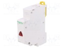 LED indicator; 110÷230VAC; DIN; Colour: red