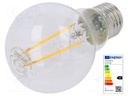 LED lamp; warm white; E27; 230VAC; 806lm; 7W; 2700K; CRImin: 80