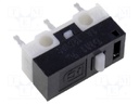 Microswitch SNAP ACTION; without lever; SPDT; 1A/125VAC; ON-(ON)