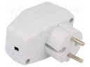 Enclosure: for power supplies; X: 45mm; Y: 70mm; Z: 40mm; ABS; grey