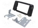 Radio mounting frame; Honda; 2 DIN; black