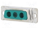 D-Sub; socket; female; on PCBs; THT; Locking: screws; 5A