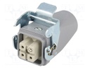 Connector: rectangular; plug; female; EPIC KIT; PIN: 4; 3+PE; M20