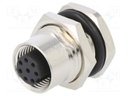 Socket; M12; PIN: 8; female; A code-DeviceNet / CANopen; THT; IPX7