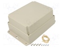 Enclosure: multipurpose; X: 146mm; Y: 186mm; Z: 90mm; Ritec; ABS; IP65