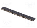 Socket; pin strips; female; PIN: 26; turned contacts; straight