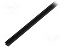 Profiles for LED modules; black; L: 1m; PDS-NK; aluminium