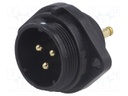 Socket; male; SP21; PIN: 3; IP68; screw terminal; 500V; 4mm2; 30A
