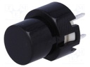 Switch: keypad; Pos: 2; SPST-NO; 0.01A/32VDC; black; Mounting: THT