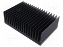 Heatsink: extruded; grilled; black; L: 150mm; W: 233mm; H: 74mm