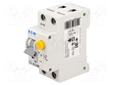 RCBO breaker; Inom: 16A; Ires: 30mA; Poles: 1+N; 230VAC; IP20; PKNM