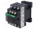 Contactor: 5-pole; NC x2 + NO x3; 24VAC; 10A; CAD,TeSys D; W: 45mm