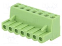 Pluggable terminal block; 5mm; ways: 7; straight; plug; female