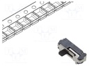 Switch: slide; Pos: 2; SPDT; 0.3A/4VDC; ON-(ON); No.of term: 3