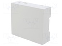 Enclosure: for computer; Raspberry Pi 4 B; ABS; grey; X: 106.2mm