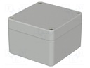Enclosure: multipurpose; X: 80mm; Y: 82mm; Z: 55mm; EUROMAS; IP66