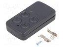 Enclosure: for remote controller; X: 35mm; Y: 65.5mm; Z: 13mm