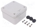 Enclosure: multipurpose; X: 89mm; Y: 89mm; Z: 54mm; Thalassa TBS; ABS