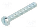 Screw; M2,5x16; DIN: 84; Head: cheese head; slotted; steel; zinc