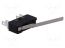 Microswitch SNAP ACTION; with lever; SPST-NO + SPST-NC; ON-(ON)