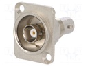 Coupler; BNC socket,both sides; FT; shielded; metal; silver; 50Ω