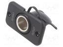 Car lighter socket adapter; car lighter socket x1; 20A; black