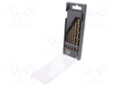 Tool accessories: drill set; Application: metal; Pcs: 6; Mat: HSS