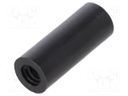 Spacer sleeve; cylindrical; polyamide; M3; L: 15mm; Øout: 6mm