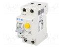 RCBO breaker; Inom: 16A; Ires: 30mA; Poles: 1+N; 230VAC; IP20; PKNM